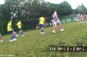 Subtitled ENF CMNF Japanese nudist soccer penalty game HD