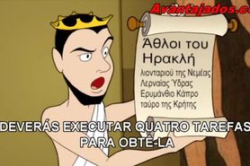 Desenho de Sexo Gay Gregos do Olimpo