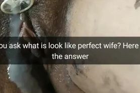 Perfect wife looks like - slut for bareback breeding [Cuckold. Snapchat]