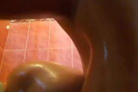 Dominican Poison in the shower masturbating