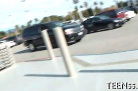 Teen tries her biggest dick ever - video 19