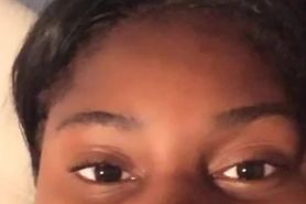 BIGO Live: Ebony girl plays with tongue pierce and flash a tit