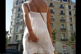 Spanish Woman Wearing See Thru Dress