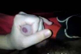 Busty babe gives handjob and gets fucked