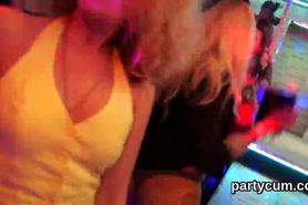 Sexy chicks get absolutely mad and nude at hardcore party