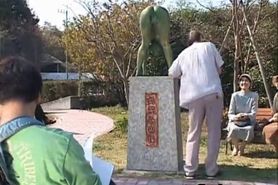 Free jav of Crazy Japanese bronze statue part1