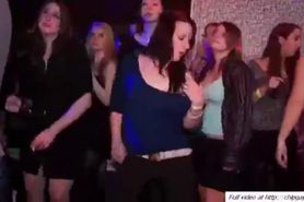 Lustful women relax on dance night party
