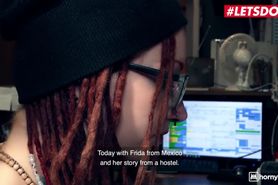 Letsdoeit - Naughty Teen Frida Sante Fucked Rough In Hostel Bathroom