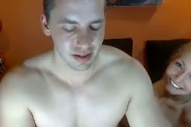Buffed dude manhandles sexy blonde on livecam