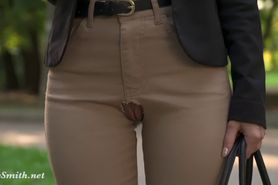 Jeny Smith was Caught Wearing Crotchless Pants in Public