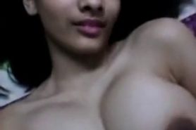 Sexy Indian Girl Playing with her Boobs and Pussy.