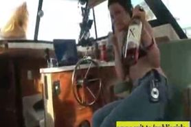 summer Boat Party with drunk Milfs