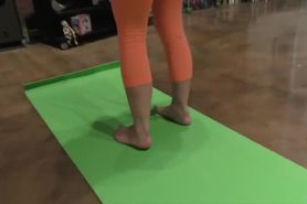 Yoga girl assfucked in POV