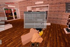 fucking with cute girl on roblox )