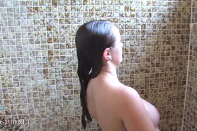 Tiffany - Cute Sexy Big Titty Girl - Shower Time