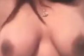 Sexy indian girl showing her massive tits