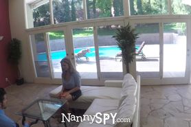 NANNYSPY Busty Exhibitionist Nanny Caught And Fucked