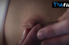 Mia Wasikowska Breasts,  Body Double Scene  in Piercing