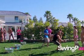 Swingers use ice breaking games to make a pre party connection