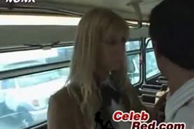 Blonde Schoolgirl Handjob In Bus