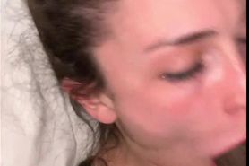 This french bitch loves sucking cock with cumshot