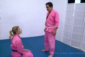 MILF Mom have Sex with her Step Son while Training