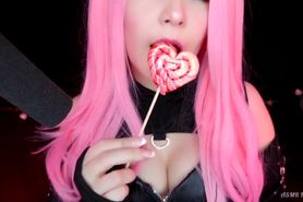 KittyKlaw ASMR - Licking your lollipop
