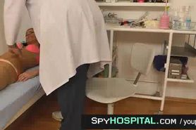A hidden cam clip of elder vagina doctor at work