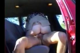 Dogging granny fucked in the car while hubby recording