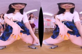 4 Hot Japanese Schoolgirls do you in VR