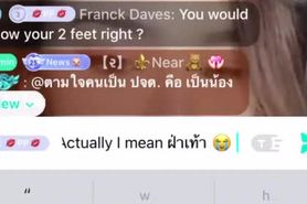 Beautiful Thai student shows her Soles [BigoLive]