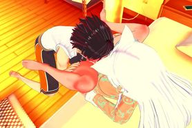 Monogatari: Hard Sex With Black Hanekawa (3D Hentai)