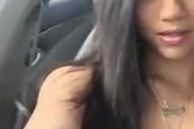 Latina Car Selfie