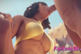 Overwatch Busty 3D Pharah Brutal Fucked