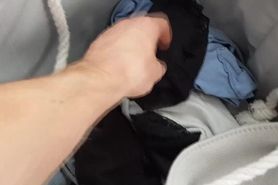 Cum On Dirty Panties - Panty Raid From Sister Laundry