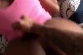 Thick ass ebony getting drilled from the back.