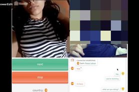 Curvy Spanish brunette teases, strips and spreads pussy [Omegle/Chatrandom]