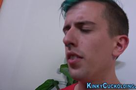 Cuckolding milf gets cum