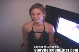 Cum Swallowing Slut Gets a Big Messy Creampie in the Gloryhole