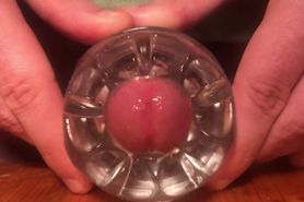 Guy Humping Fleshlight While Moan Until Rough Orgasm - Loud Moaning Cum Hd
