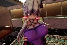 [3D MMD Giantess] Yukari Growth & Breast Expansion by AswaBaba