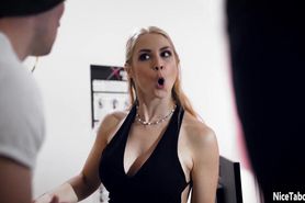 Big boobs MILF perfect blowjob before guy fucked her