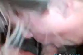 Housewife Gets Jizzed In The Mouth