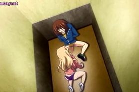 Luscious anime bitch riding a cock
