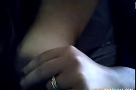 Bored Desi chubby on webcam plays with her boobie - video 5