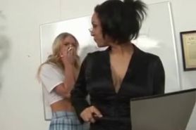 STUDENT GETS FUCKED WITH A STRAP-ON BY TEACHER