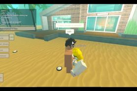 blowjob roblox with a blond