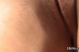Nice nympho is gaping slim twat in close up and climaxing