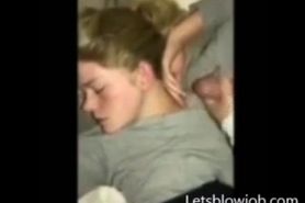 blonde teen early morning dick in your mouth