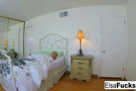 Elsa Jean gets woken up for a creampie - video 4